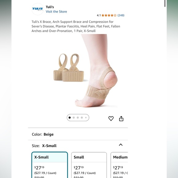 Tuli’s heel cups and X Braces - Picture 7 of 9